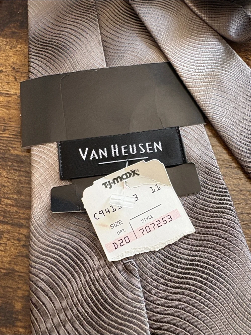 NWT—Van Heusen Gray Textured & Patterned Men's Tie Duo
